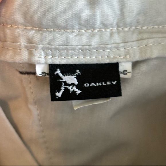 Oakley Tan Nylon Stretch Activewear Flat Front Chino Take Golf Pants Men 34x29 - Picture 7 of 8